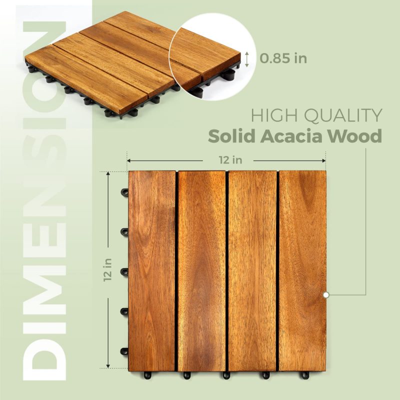 wooden decking tile