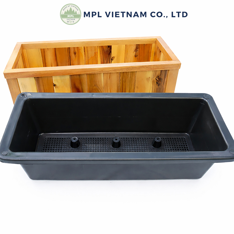 wooden planter box