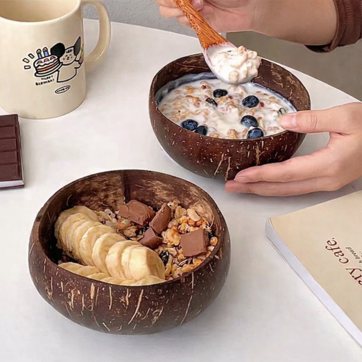 natural coconut shell bowl - material detail natural coconut shell bowl - material detail