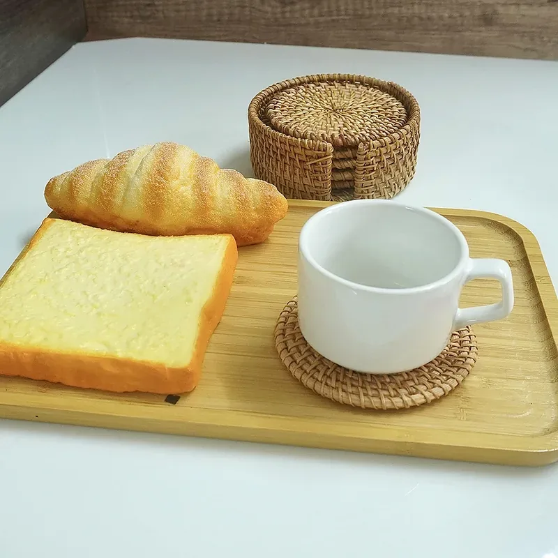 handmade rattan coaster set LL10N - craftsmanship detail handmade rattan coaster set LL10N - craftsmanship detail