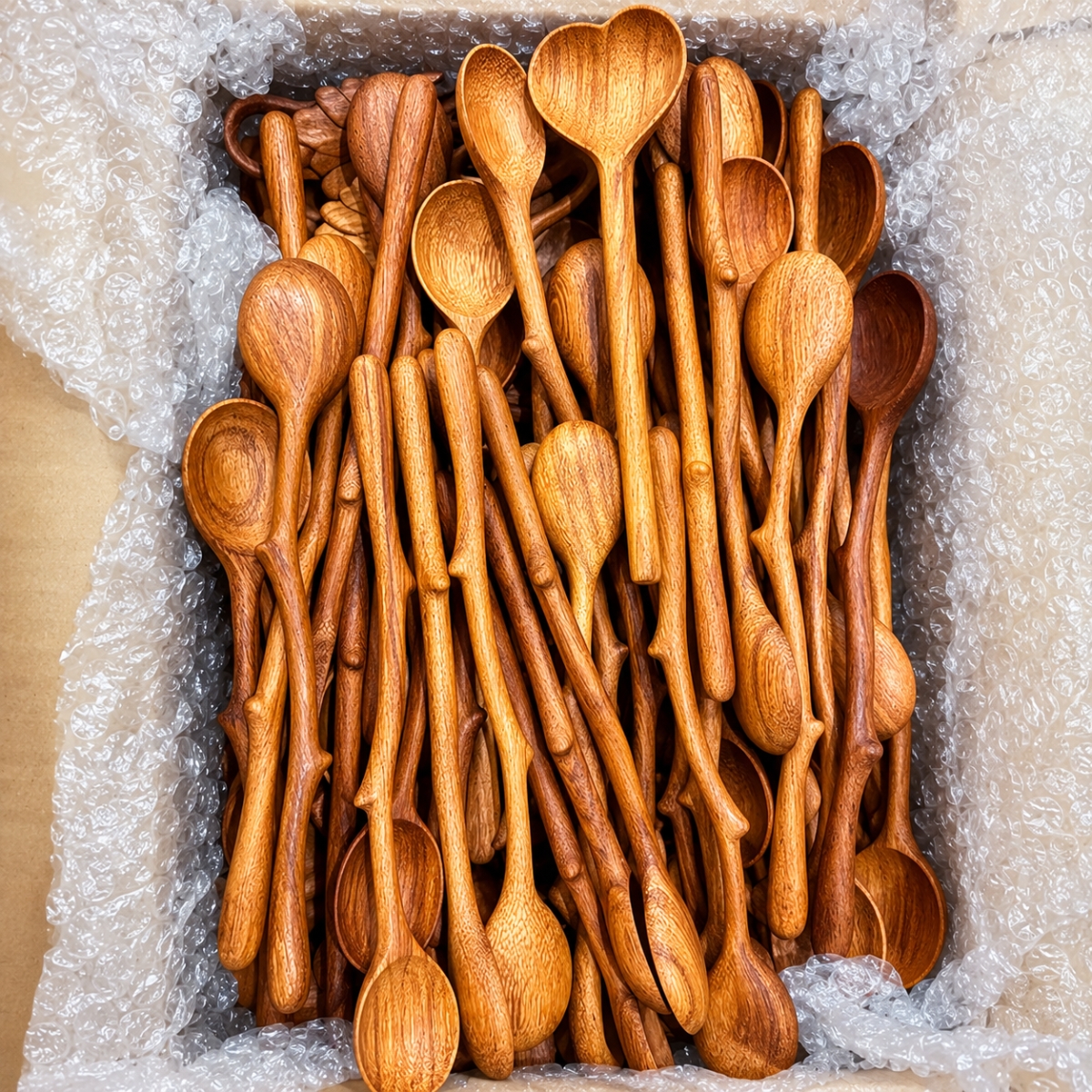 hand-carved red wood spoon - craftsmanship detail hand-carved red wood spoon - craftsmanship detail