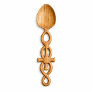 hand-carved red wood spoon - product view