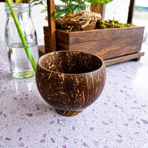 natural coconut shell cup dimensions 10cm by 11cm