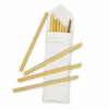 bamboo straw set in cotton pouch product view