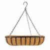 Oval Coconut Coir Planter with Metal Frame 4 Oval coconut coir planter with complete hanging chains and hook