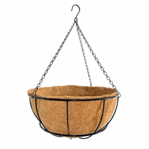 round coconut coir hanging planter product view
