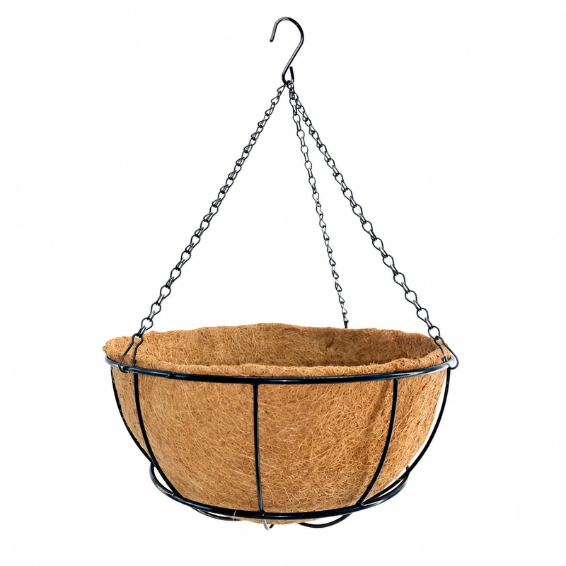 Round Coconut Coir Hanging Planter round coconut coir hanging planter product view