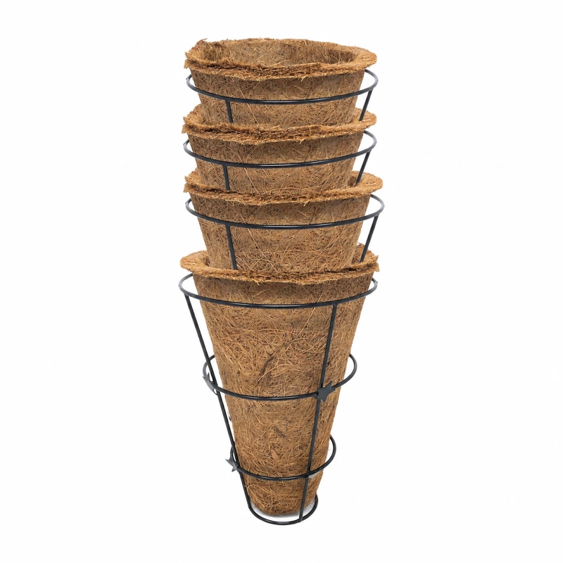 Conical Coconut Coir Wall Planter Conical Coconut Coir Wall Planter additional product view