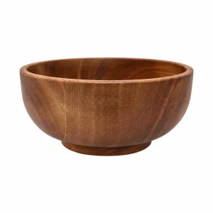 Xa Cu Wooden Bowl on a clean white background