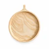 Medium Round Tab Tray – Ash Wood 8 Medium Round Tab Tray in ash wood on white