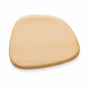 Asymmetric Ash Wood Tray in ash wood on white