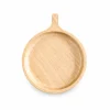 Small Round Tab Tray – Ash Wood 9 Small Round Tab Tray in ash wood on white