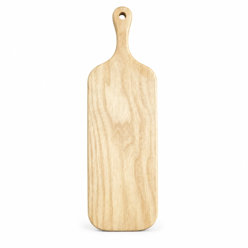 Long Ash Wood Board in ash wood on white Long Ash Wood Board in ash wood on white