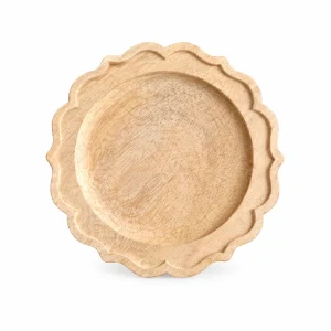 Vintage Wood Tray Three in doussie wood on white