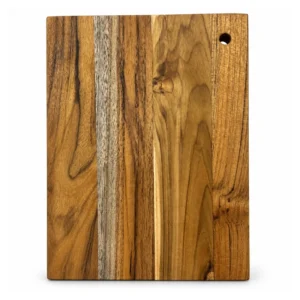 Teak Cutting Board 20 x 15 cm on a clean white background