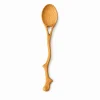 Handmade Doussie Wood decorative spoon with a branch-inspired Y handle on white