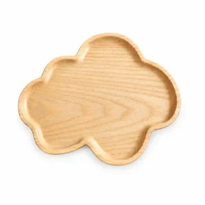 Cloud Ash Wood Tray in ash wood on white