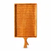Grooved Branch Handle Tray – Doussie Wood 8 Grooved Branch Handle Tray in doussie wood on white