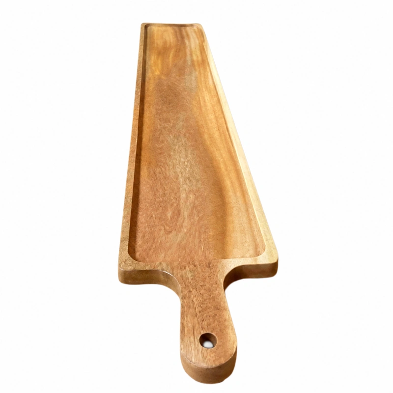 African Mahogany Long Handled Tray 100 x 17 cm on a clean white background African Mahogany Long Handled Tray 100 x 17 cm on a clean white background