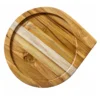 Teak Teardrop Tray 23.1 cm on a clean white background