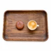 Walnut Rectangular Tray 40 x 30 cm, NC Finish on a clean white background