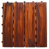 Patio Outdoor Tile Using for Balcony 4 Slats 7 Patio outdoor tile with four parallel golden-brown slats and decorative Me Tay grain on white