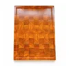 Teak Block Cutting Board with NC Finish 25 x 15 cm 8 Teak Block Cutting Board with NC Finish 25 x 15 cm on a clean white background