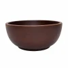 Chocolate Color Rubberwood Bowl 8 Chocolate Color Rubberwood Bowl on a clean white background
