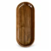 Walnut Oval Tray 30 x 12 cm on a clean white background