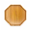 Rubberwood Geometric Tray 25 cm on a clean white background