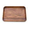 Walnut Rectangular Tray 40 x 30 cm on a clean white background