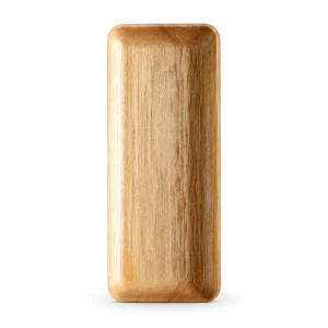 Long Deep Ash Wood Tray in ash wood on white