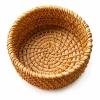 Handwoven Natural Rattan Snack Bowl – 10 cm Mini Serving Basket for Nuts, Candy and Sticky Rice 7 Natural rattan snack bowl with a handwoven base and wrapped rim