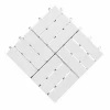 Outdoor Patio Tiles Over Concrete for Balcony 7 White outdoor patio tiles with twelve acacia slats and round interlocking connectors