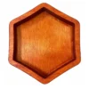 Plywood Hexagonal Tray 19.2 x 16.7 cm 8 Plywood Hexagonal Tray 19.2 x 16.7 cm on a clean white background