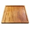 African Mahogany Square Tray 25 cm on a clean white background