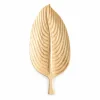 Ridged Leaf Ash Wood Tray 8 Ridged Leaf Wood Tray in ash wood with carved veins and a short stem