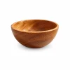 Round Doussie Wood Bowl – Doussie Wood 8 Round Doussie Wood Bowl in doussie wood on white