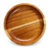 Teak Round Tray 12 cm on a clean white background