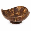 footed coconut shell plate product view