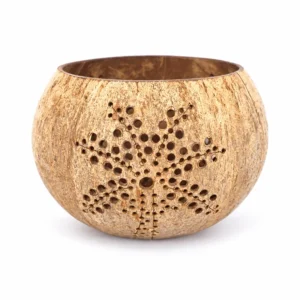 starburst coconut shell candle holder product view