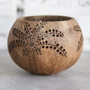 Starburst coconut shell perforation detail