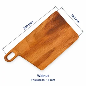 Walnut Paddle Cutting Board 32 x 16 cm, 320 × 160 × 16 mm, Walnut