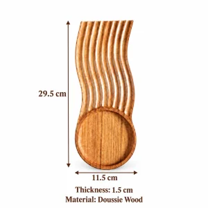 Wave Grooved Tea Tray dimensions 29.5 by 11.5 cm and 1.5 cm thick