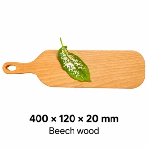 Beech Flat Handled Serving Board 40 x 12 cm, 400 × 120 × 20 mm, Beech dimensions
