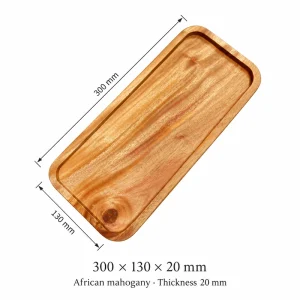 African Mahogany Narrow Tray 30 x 13 cm 1 African Mahogany Narrow Tray 30 x 13 cm dimensions 300 × 130 × 20 mm and African mahogany material