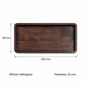 Mahogany Module Tray 20 x 10 cm, 200 × 100 × 20 mm, African mahogany
