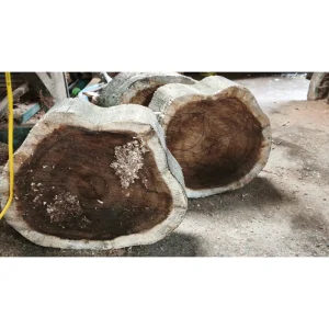 Cat-shaped wooden tray blanks with recessed centers at the factory