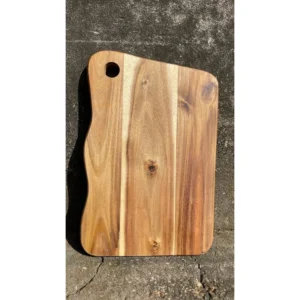 Teak End Grain Cutting Board 35 x 25 cm 3 Rectangular wooden board with a hanging hole from the wider range