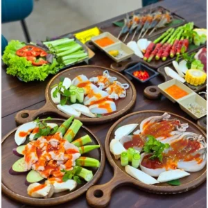African Mahogany Curved Handle Tray 42 x 20 cm 5 Tabletop styling with wooden trays and serving pieces from the wider range